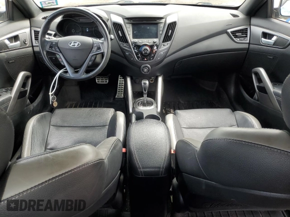 2016 Hyundai Veloster Turbo with VIN KMHTC6AE8GU279083, listed as a Copart auction lot 60443225 with 103,382 mi miles and Salvage title. Bid and sale history available at DreamBid. Image 8.