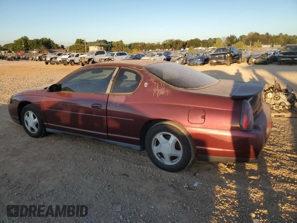 2002 Chevrolet Monte Carlo LS with VIN 2G1WW12E729210295, listed as a Copart auction lot 75434804 with 243,604 mi miles and Clean Title. Bid and sale history available at carsss.com. Image 2.