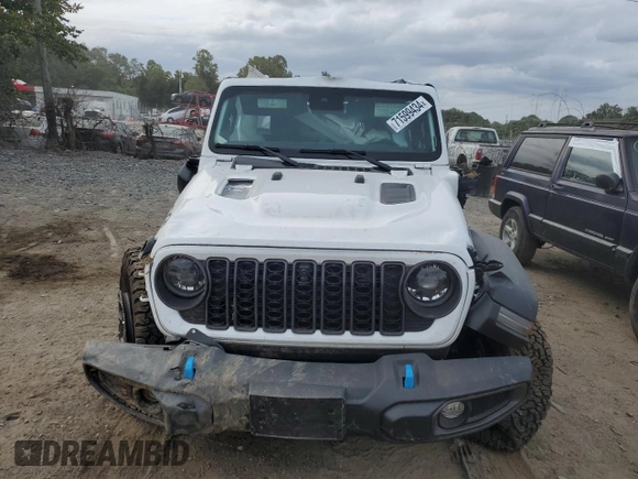 2024 Jeep Wrangler Rubicon with VIN 1C4RJXR67RW171200, listed as a Copart auction lot 71599434 with Not Provided miles and Salvage Title. Bid and sale history available at DreamBid. Image 5.