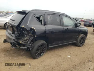 2014 Jeep Compass Altitude with VIN 1C4NJCBA8ED730183, listed as a Copart auction lot 73128034 with 76,993 mi miles and Salvage Title. Bid and sale history available at carsss.com. Image 3.