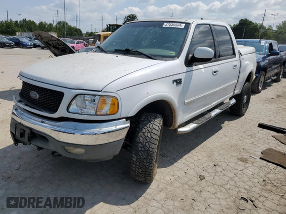 2002 Ford F-150 XLT with VIN 1FTRW08642KD07239, listed as a Copart auction lot 67680504 with 0 mi miles and Salvage Title. Bid and sale history available at carsss.com. Image 1.