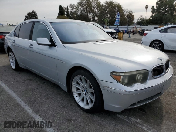 2002 BMW 7 Series 745Li with VIN WBAGN63442DR06954, listed as a Copart auction lot 84566164 with 112,058 mi miles and Clean Title. Bid and sale history available at carsss.com. Image 4.