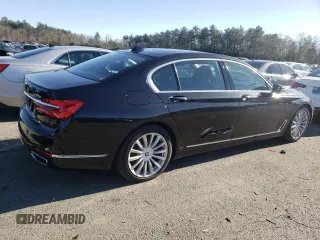 2017 BMW 7 Series 740i xDrive with VIN WBA7E4C58HGU99127, listed as a Copart auction lot 70320002 with 62,489 mi miles. Bid and sale history available at carsss.com. Image 3.