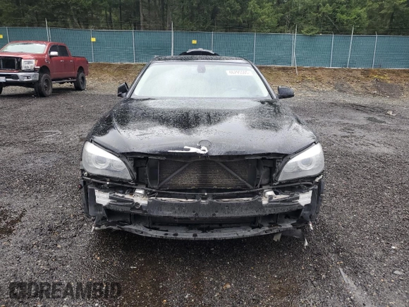 2012 BMW 7 Series 740i with VIN WBAKA4C52CDS99425, listed as a Copart auction lot 46295505 with 133,695 mi miles and Salvage Title. Bid and sale history available at carsss.com. Image 5.