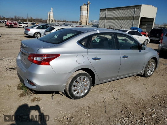 2017 Nissan Sentra S with VIN 3N1AB7AP5HY350618, listed as a Copart auction lot 79642294 with 85,395 mi miles and Salvage Title. Bid and sale history available at DreamBid. Image 3.