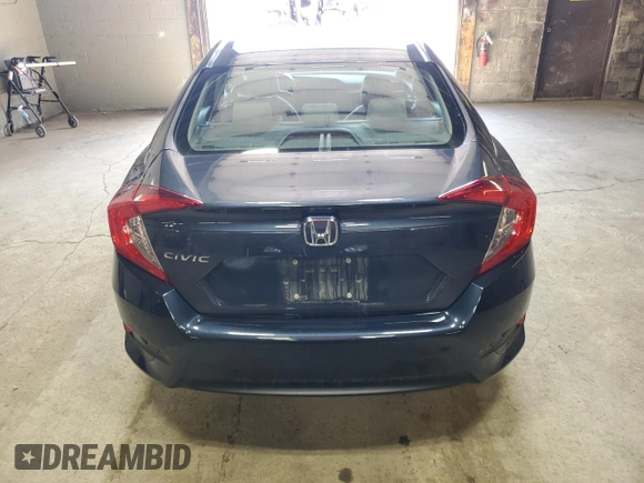 2017 Honda Civic Sedan LX with VIN 2HGFC2F5XHH511224, listed as a Copart auction lot 50261825 with 43,907 mi miles and Salvage Title. Bid and sale history available at carsss.com. Image 6.