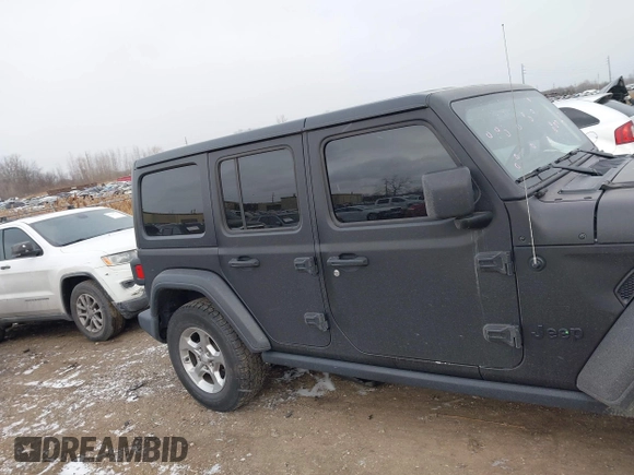 2021 Jeep Wrangler Unlimited Willys with VIN 1C4HJXDN7MW628767, listed as a IAAI auction lot 41270277 with 35,348 mi miles and . Bid and sale history available at DreamBid. Image 14.