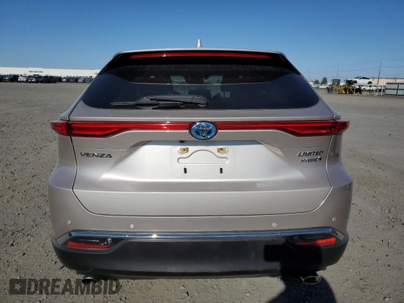 2022 Toyota Venza LE with VIN JTEAAAAH0NJ088511, listed as a Copart auction lot 53174695 with 53,910 mi miles and Salvage Title. Bid and sale history available at carsss.com. Image 6.