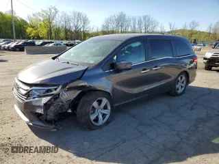 2020 Honda Odyssey EX-L z VIN 5FNRL6H74LB069279, wystawiony jako Copart lot #54784395 z przebiegiem Nie podano mil oraz Szkoda całkowita • Salvage title. Historia ofert i sprzedaży dostępna na DreamBid. Obrazek 1.