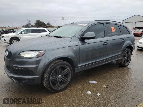 2012 Audi Q7 3.0T S line with VIN WA1DGAFE8CD002351, listed as a Copart auction lot 86126754 with 108,138 mi miles and Salvage Title. Bid and sale history available at carsss.com. Image 1.