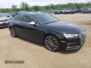 2018 Audi S4 Premium Plus with VIN WAUB4AF47JA001233, listed as a Copart auction lot 57432894 with 98,166 mi miles. Bid and sale history available at carsss.com. Image 4.