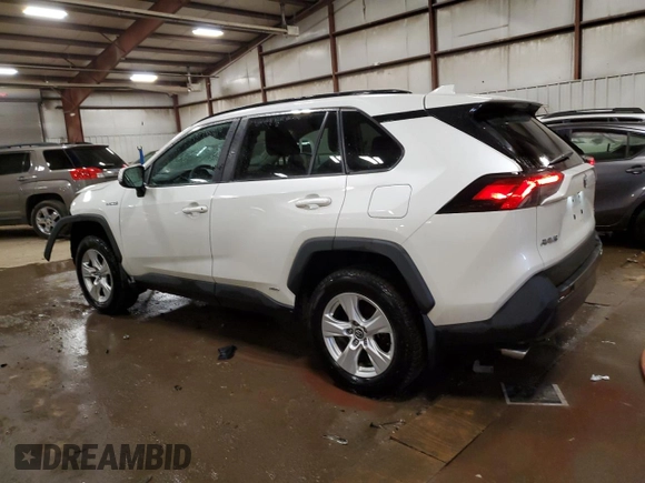 2021 Toyota RAV4 Hybrid LE with VIN 4T3B6RFV8MU040343, listed as a Copart auction lot 47552405 with 42,902 mi miles and Salvage Title. Bid and sale history available at carsss.com. Image 2.