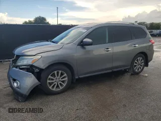 2015 Nissan Pathfinder SL with VIN 5N1AR2MM8FC669512, listed as a Copart auction lot 64679515 with 142,874 mi miles and Salvage title. Bid and sale history available at DreamBid. Image 1.