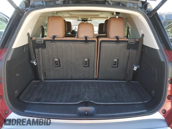 2022 Nissan Pathfinder Platinum with VIN 5N1DR3DK8NC269210, listed as a Copart auction lot 46353535 with 63,491 mi miles and Salvage title. Bid and sale history available at DreamBid. Image 6.