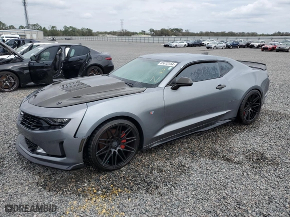 2019 Chevrolet Camaro 1LT with VIN 1G1FB1RSXK0115361, listed as a Copart auction lot 85612154 with 26,810 mi miles and Salvage Title. Bid and sale history available at carsss.com. Image 1.