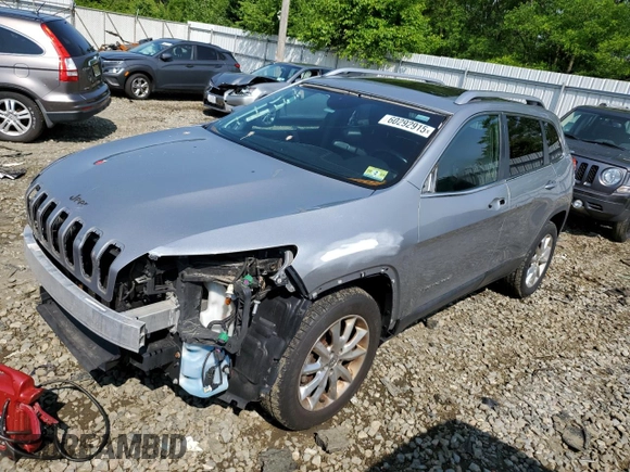 2014 Jeep Cherokee Limited z VIN 1C4PJMDB3EW266471, wystawiony jako Copart lot #60292915 z przebiegiem 219 660 mil mil oraz Szkoda całkowita • Salvage title. Historia ofert i sprzedaży dostępna na DreamBid. Obrazek 1.