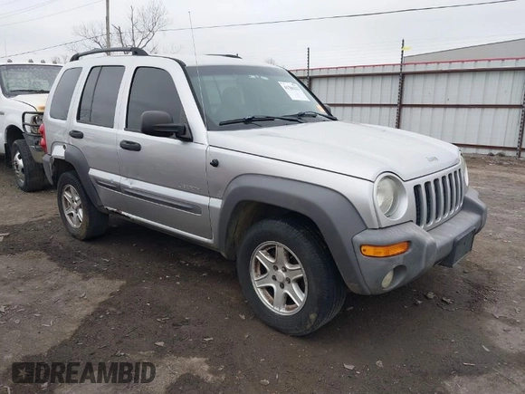 2004 Jeep Liberty Sport with VIN 1J4GL48K74W318861, listed as a IAAI auction lot 41706222 with 211,089 mi miles. Bid and sale history available at carsss.com. Image 1.