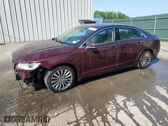 2017 Lincoln MKZ Select with VIN 3LN6L5D94HR619750, listed as a Copart auction lot 59102685 with 134,599 mi miles and Salvage title. Bid and sale history available at DreamBid. Image 1.