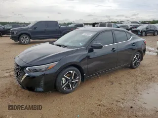 2025 Nissan Sentra SV с VIN 3N1AB8CV7SY255664, выставлен на аукционе Copart как лот 60870365 с пробегом 5 230 миль миль и Списание • Salvage title. История ставок и продаж доступна на DreamBid. Изображение 1.