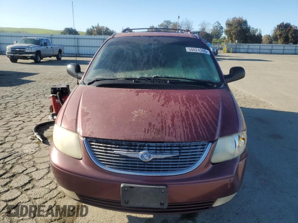 2001 Chrysler Town & Country Limited with VIN 2C8GP64L31R234088, listed as a Copart auction lot 50024265 with 141,556 mi miles and Salvage Title. Bid and sale history available at carsss.com. Image 5.