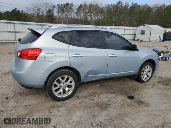 2012 Nissan Rogue S with VIN JN8AS5MT3CW273987, listed as a Copart auction lot 50877355 with 186,299 mi miles and Salvage Title. Bid and sale history available at DreamBid. Image 3.