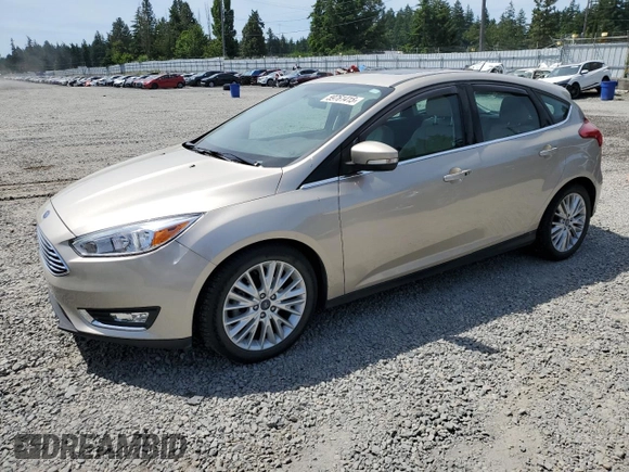2017 Ford Focus Titanium with VIN 1FADP3N2XHL268174, listed as a Copart auction lot 59761415 with 53,522 mi miles and Salvage title. Bid and sale history available at DreamBid. Image 1.