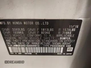 2016 Honda Fit LX с VIN JHMGK5H51GX009912, выставлен на аукционе IAAI как лот 42099295 с пробегом 256 947 миль миль и . История ставок и продаж доступна на DreamBid. Изображение 9.