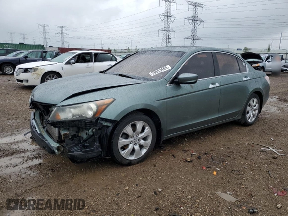 2008 Honda Accord EX-L с VIN 1HGCP36838A085804, выставлен на аукционе Copart как лот 59553455 с пробегом 121 846 миль миль и Списание • Salvage title. История ставок и продаж доступна на DreamBid. Изображение 1.