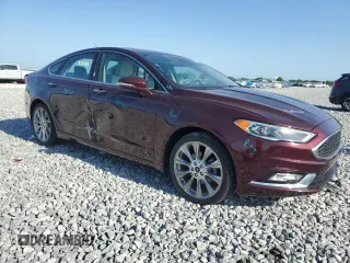 2017 Ford Fusion Titanium with VIN 3FA6P0K92HR212336, listed as a Copart auction lot 54758725 with 45,666 mi miles and Salvage title. Bid and sale history available at DreamBid. Image 4.