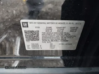 2020 GMC Terrain Denali with VIN 3GKALSEX9LL315680, listed as a IAAI auction lot 42196188 with 108,697 mi miles and . Bid and sale history available at DreamBid. Image 9.