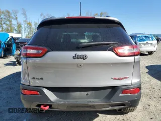 2018 Jeep Cherokee Trailhawk with VIN 1C4PJMBXXJD619860, listed as a Copart auction lot 52598535 with 82,430 mi miles and Salvage Title. Bid and sale history available at carsss.com. Image 6.