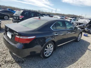 2009 Lexus LS 460 with VIN JTHBL46F495086267, listed as a Copart auction lot 50004355 with 114,937 mi miles and Salvage Title. Bid and sale history available at DreamBid. Image 3.