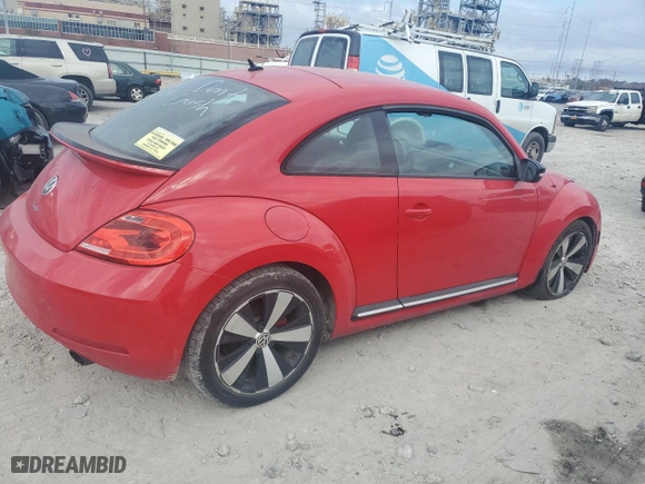 2012 Volkswagen Beetle 2.0T Turbo w/Sun/Sound with VIN 3VWV67ATXCM651866, listed as a Copart auction lot 43918205 with 94,896 mi miles and Salvage Title. Bid and sale history available at carsss.com. Image 4.