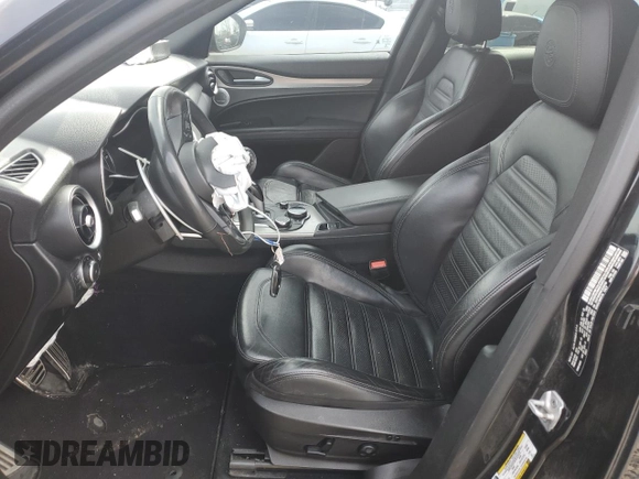 2019 Alfa Romeo Stelvio Ti with VIN ZASPAKBN3K7C55789, listed as a Copart auction lot 51557835 with 105,118 mi miles and Salvage title. Bid and sale history available at DreamBid. Image 7.