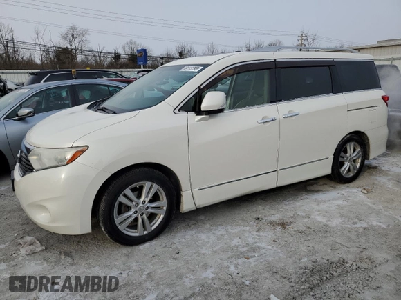 2012 Nissan Quest S with VIN JN8AE2KPXC9033104, listed as a Copart auction lot 89113795 with 152,172 mi miles and Clean Title. Bid and sale history available at DreamBid. Image 1.