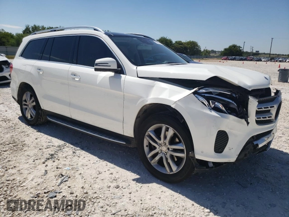 2017 Mercedes-Benz GLS 450 with VIN 4JGDF6EE2HA787624, listed as a Copart auction lot 70724374 with 74,145 mi miles and Salvage Title. Bid and sale history available at DreamBid. Image 4.