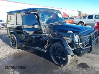 2015 Mercedes-Benz G-Class G 550 with VIN WDCYC3HF0FX238042, listed as a IAAI auction lot 41009696 with 93,644 mi miles. Bid and sale history available at carsss.com. Image 1.