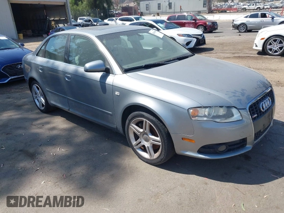 2008 Audi A4 2.0T with VIN WAUAF78E28A041678, listed as a IAAI auction lot 42614609 with 128,696 mi miles and . Bid and sale history available at DreamBid. Image 1.