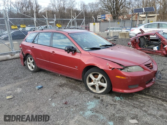2005 Mazda 6 Sport S with VIN 1YVHP82D455M12407, listed as a Copart auction lot 86818114 with Not Provided miles and Salvage Title. Bid and sale history available at DreamBid. Image 4.