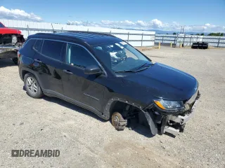 2021 Jeep Compass Sport with VIN 3C4NJCAB3MT535174, listed as a Copart auction lot 56576265 with 84,161 mi miles and Salvage title. Bid and sale history available at DreamBid. Image 4.