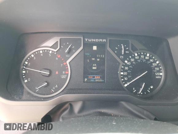 2023 Toyota Tundra SR with VIN 5TFKB5DB2PX062058, listed as a Copart auction lot 48930115 with 84,520 mi miles and Salvage title. Bid and sale history available at DreamBid. Image 9.