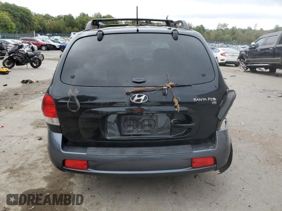 2005 Hyundai Santa Fe GLS with VIN KM8SC13D45U904384, listed as a Copart auction lot 72940944 with 176,282 mi miles and Salvage Title. Bid and sale history available at carsss.com. Image 6.