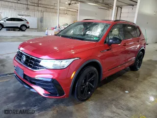 2024 Volkswagen Tiguan SE R-Line Black with VIN 3VVCB7AX9RM045364, listed as a Copart auction lot 48361155 with 13,855 mi miles and Salvage Title. Bid and sale history available at carsss.com. Image 1.