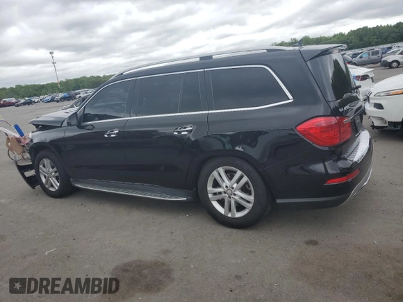 2015 Mercedes-Benz GL with VIN 4JGDF6EE7FA580014, listed as a Copart auction lot 55137704 with 115,624 mi miles and Salvage Title. Bid and sale history available at carsss.com. Image 2.