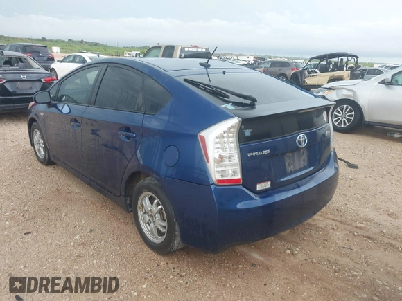 2010 Toyota Prius II with VIN JTDKN3DU3A0217150, listed as a IAAI auction lot 42107105 with 191,913 mi miles. Bid and sale history available at carsss.com. Image 3.
