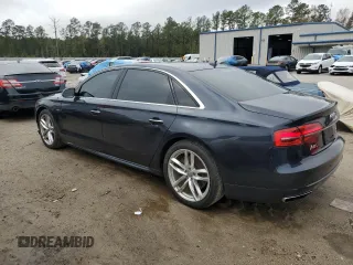 2017 Audi A8 with VIN WAU44AFD4HN010791, listed as a Copart auction lot 78886844 with 133,870 mi miles and Salvage Title. Bid and sale history available at DreamBid. Image 2.