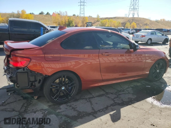 2018 BMW 2 Series M240i with VIN WBA2J5C57JVC07127, listed as a Copart auction lot 76994584 with 51,297 mi miles and Salvage title. Bid and sale history available at DreamBid. Image 3.