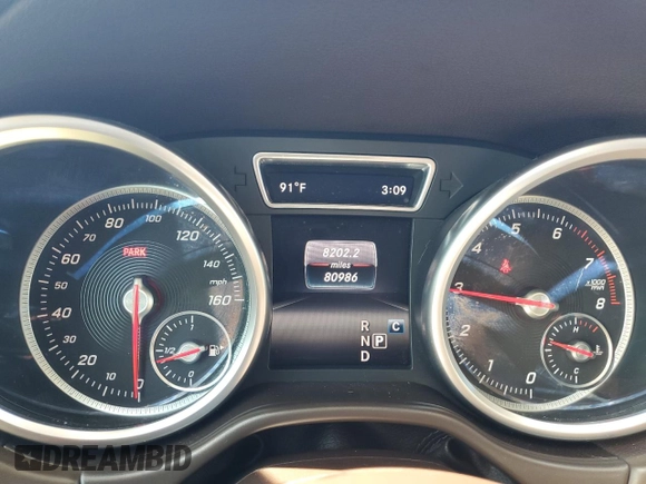 2017 Mercedes-Benz GLS 450 with VIN 4JGDF6EE4HA922070, listed as a Copart auction lot 54575704 with 80,986 mi miles and Non Repairable. Bid and sale history available at DreamBid. Image 9.