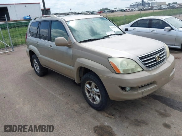 2003 Lexus GX 470 z VIN JTJBT20X930014196, wystawiony jako IAAI lot #42467486 z przebiegiem 282 962 mil mil oraz . Historia ofert i sprzedaży dostępna na DreamBid. Obrazek 1.