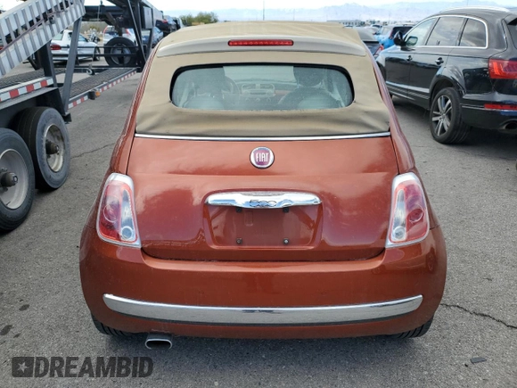 2012 FIAT 500 Gucci with VIN 3C3CFFER2CT322818, listed as a Copart auction lot 76944954 with 49,725 mi miles and Clean Title. Bid and sale history available at carsss.com. Image 6.